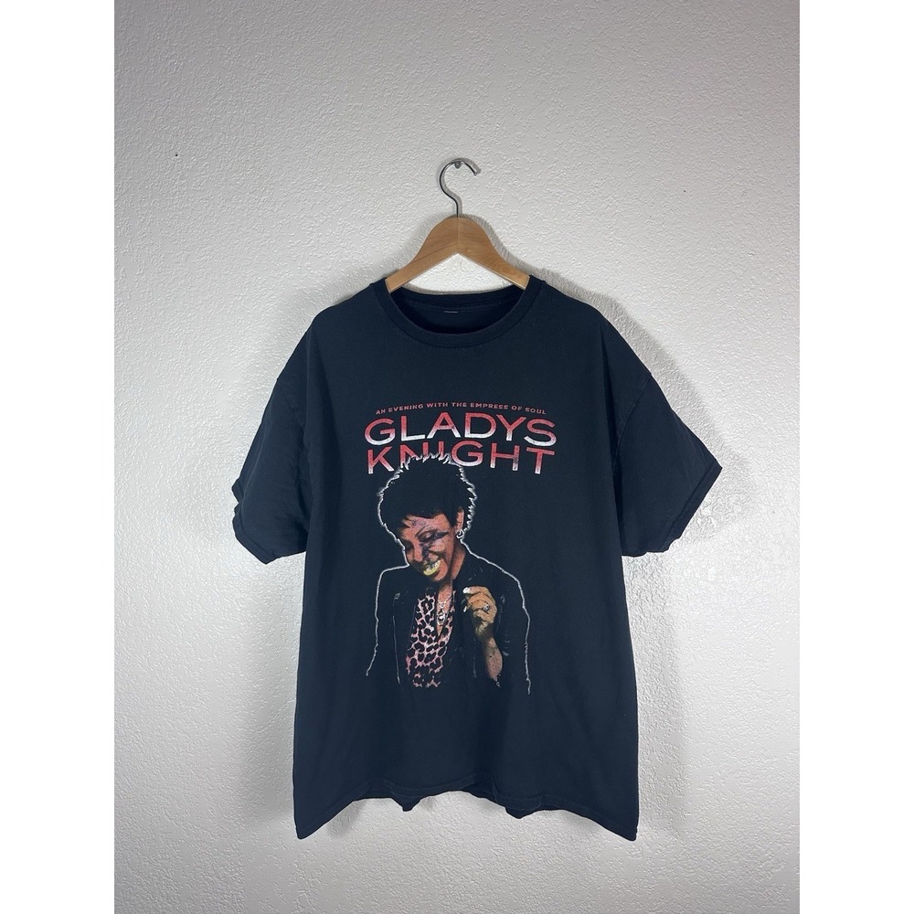 Gladys Knight Live In Concert Tour T Shirt Black Double Sided Graphic Tee XL
